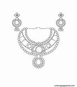 Earring Coloring Pages sketch template