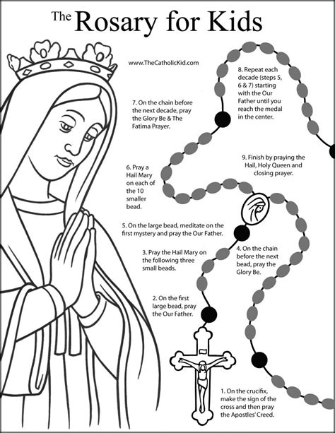 Guide How To Pray The Rosary Printable Booklet