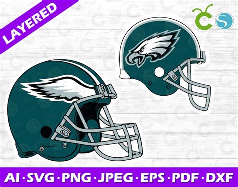 Philadelphia Eagles Helmet 2 Svg Png Eagles Svg | Etsy