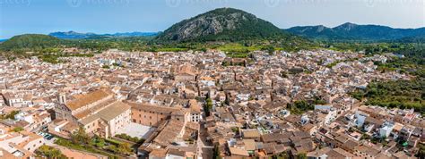 Aerial view of Pollenca, Mallorca, Spain. 7918742 Stock Photo at Vecteezy