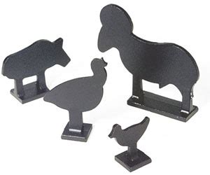 Crosman Silhouetted animal targets (0536). Metal.