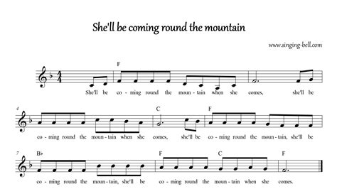 She'll Be Coming Round the Mountain | Free Nursery Rhymes