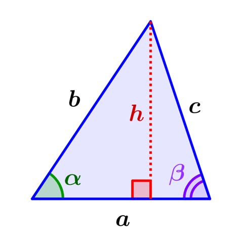 Height of a Scalene Triangle - Formulas and Examples - Neurochispas