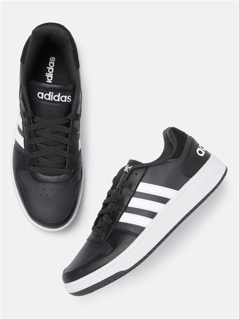 Buy ADIDAS Men Black Solid Hoops 2.0 Sneakers - Casual Shoes for Men ...