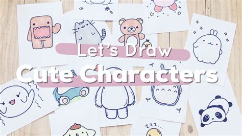 Let's Draw : Cute Characters! (Totoro, Baymax, Pusheen and more ...