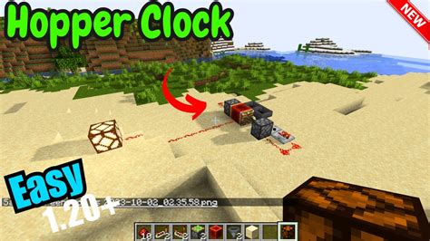 How To Build A Hopper Clock minecraft | Easy Hopper Clock Tutorial Minecraft 1.20 - YouTube