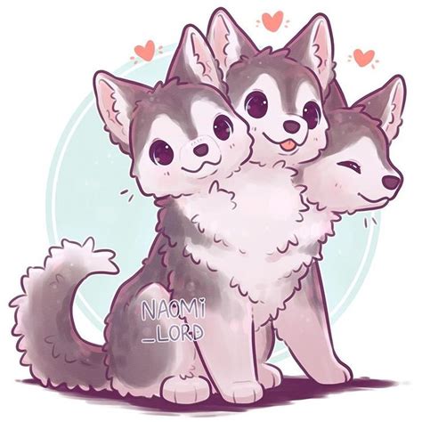 Cute Cerberus Drawing