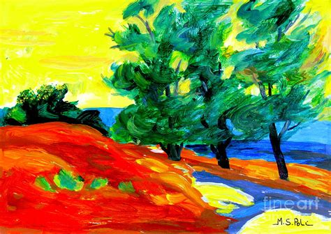 Fauvist landscape. Painting by Maria S Poli - Fine Art America