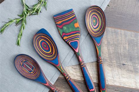 Say Goodbye to Plain Wooden Spoons with These Gorgeous Rainbow Utensils