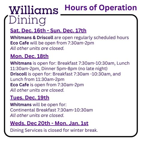 Dining Services News – Williams Dining