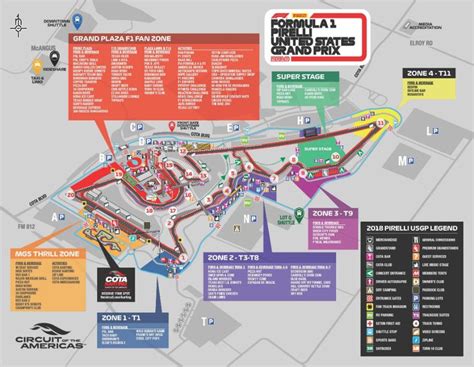 Maps | Circuit of The Americas | Circuit of the americas, Map, Campus map