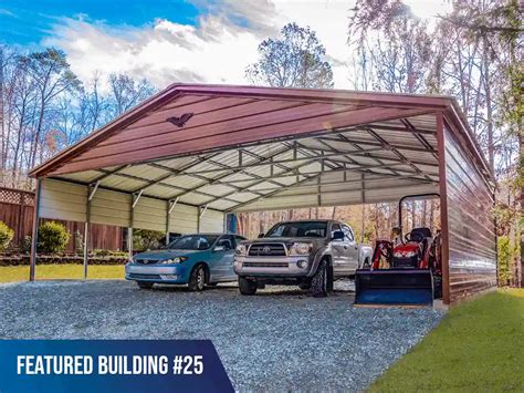 30x25x8 Triple Wide Carport - Metal Carports