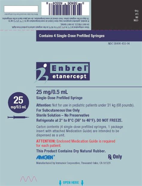 ENBREL (Immunex Corporation): FDA Package Insert, Page 15