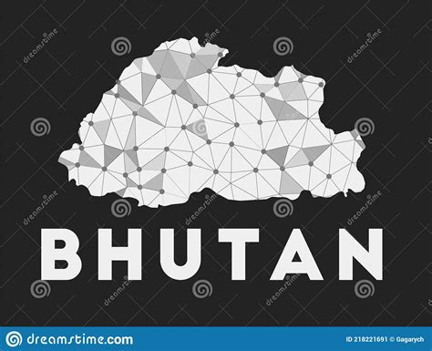 Bhutan Network Map. Cartoon Vector | CartoonDealer.com #237147191