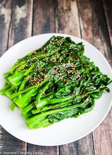 Chinese Broccoli with Oyster Sauce - Jeanette's Healthy Living