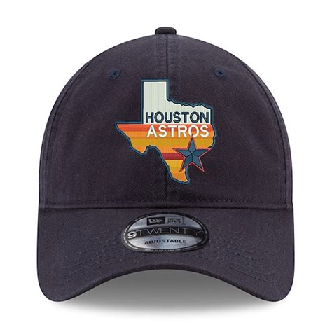 Men's Houston Astros New Era Navy 2017 World Series Champions State 9TWENTY Adjustable Hat ...