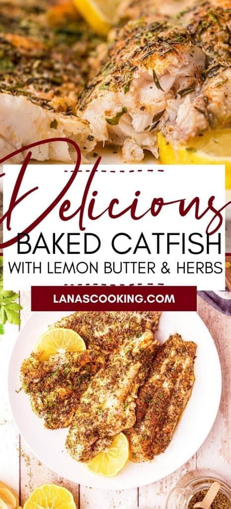 Baked Catfish with Herbs Recipe - Lana’s Cooking