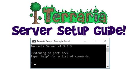 How to Make a Terraria Server to Play Multiplayer! (Tutorial 1.3; Steam ...