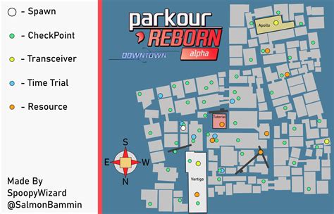 Parkour Reborn Map of Downtown : r/RobloxParkour