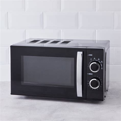 Black 20L 700W Manual Microwave | Dunelm