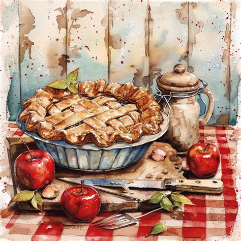 Laced Crust Fruit Pie Art Print Free Stock Photo - Public Domain Pictures