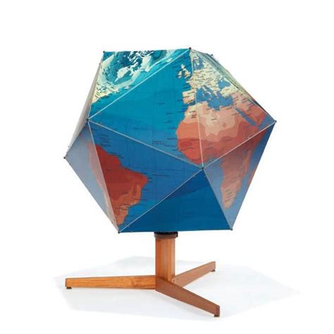 Buckminster Fuller's Dymaxion map | Buckminster fuller, Globe art, Cartography