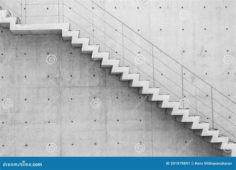 Concrete Stair Steps And Railing Royalty-Free Stock Image ...