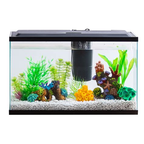 Aqua Culture 10-Gallon Aquarium Starter Kit With LED Lighting - Walmart.com