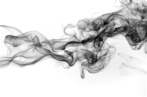 Premium Photo | Abstract black smoke on white background