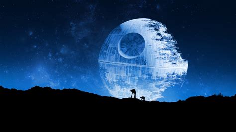 Star Wars, Death Star, AT AT, Space, Night sky Wallpapers HD / Desktop ...