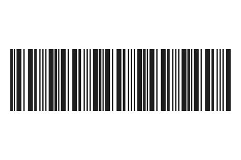 Black and White Barcode Illustration