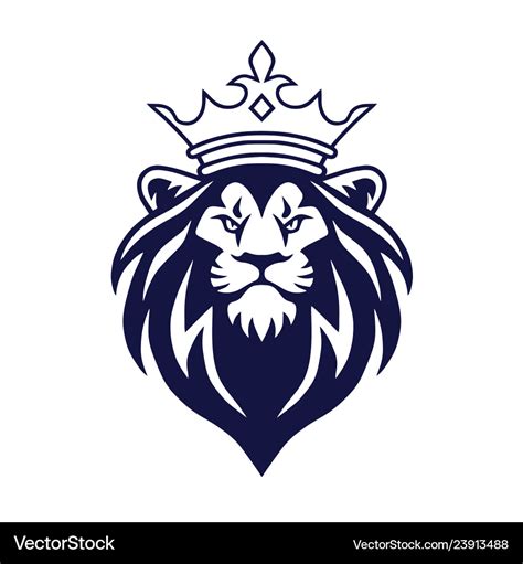 Lion With A Crown Vector