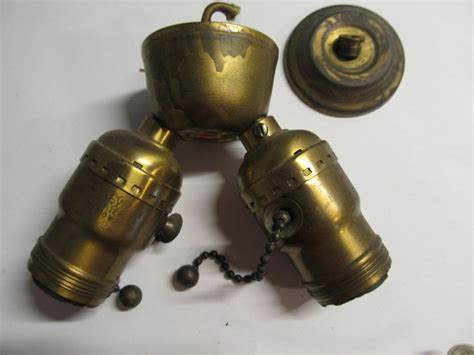 Vintage Leviton Cluster Lamp Light Socket Part Brass Double | Etsy in 2020 | Leviton, Vintage, Brass