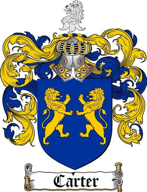 CARTER FAMILY CREST - COAT OF ARMS by Family Crest