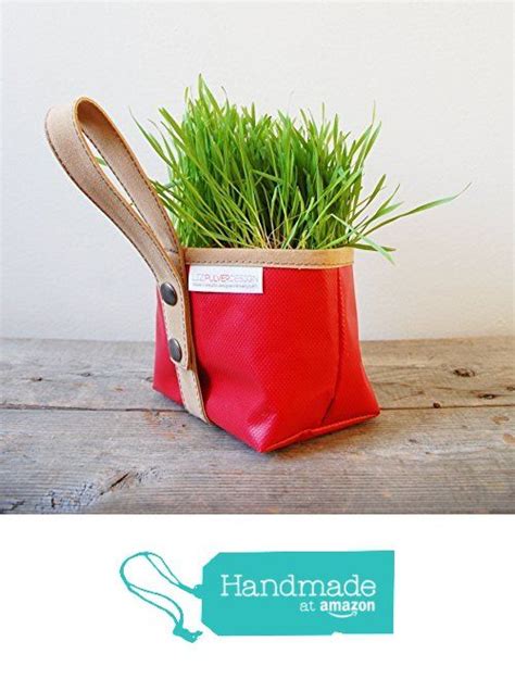 Liz Pulver Design: Red Garden Tote, Cheerful Indoor & Outdoor Planter from LIZ PULVER DESIGN ...