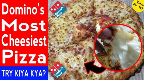 Domino's Most Cheesiest Pizza Unboxing + Price + Review ! Domino's ...