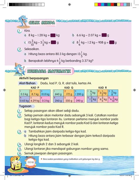 Matematik Tahun 5 SK - g-42335854 - Halaman 187 | PDF Online | PubHTML5