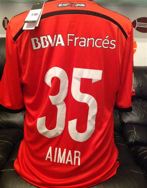 Adidas Soccer Jersey River Plate Number 35 Aimar Red