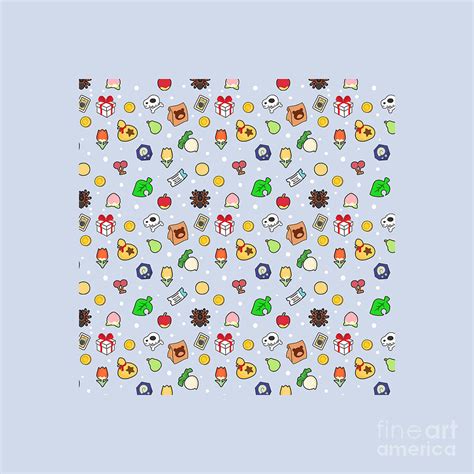 Animal Crossing Cute Item Pattern Digital Art by Neokawaii - Fine Art ...