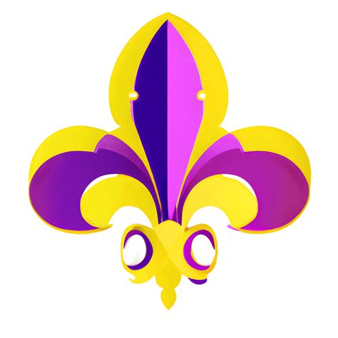 Mardi Gras Fleur De Lis Graphic · Creative Fabrica