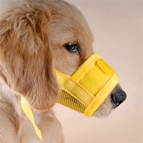 50PCS/lot Pet Dog Adjustable Mask Bark Bite Mesh Nylon Safety Mouth Muzzle Grooming Anti Stop ...