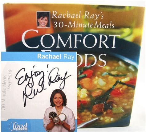 Comfort Foods 30-Minute Meals Rachael Ray Food Network SIGNED Cookbook ...