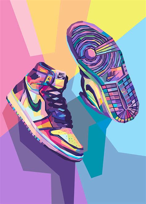 Nike Air Jordan Art, colorful shoes HD phone wallpaper | Pxfuel