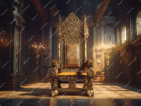 Premium Photo | Decorated empty throne room