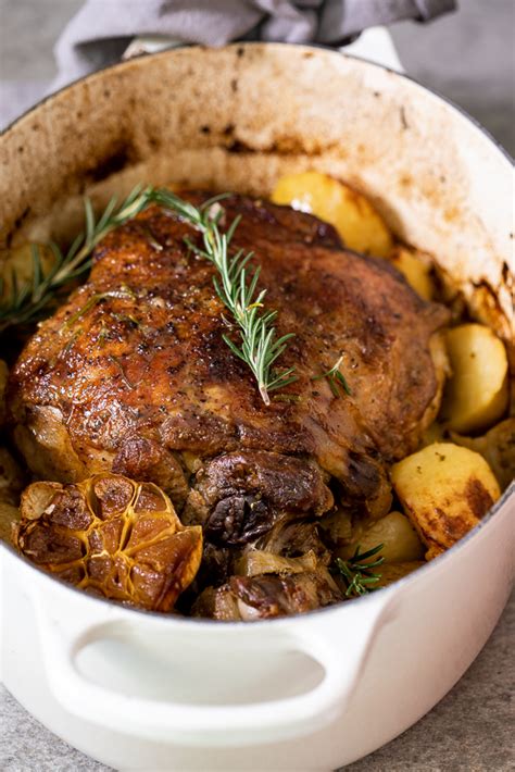 Slow roasted Greek lamb - Simply Delicious