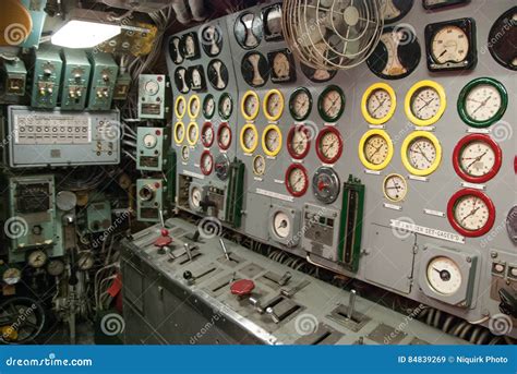 Submarine Control Room Interior View Editorial Photo | CartoonDealer.com #69340805