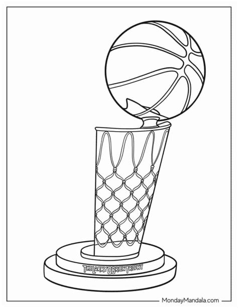 30 NBA & Basketball Coloring Pages (Free PDF Printables)