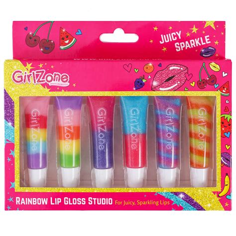 Juicy Rainbow Lip Gloss Set for Girls - GirlZone US