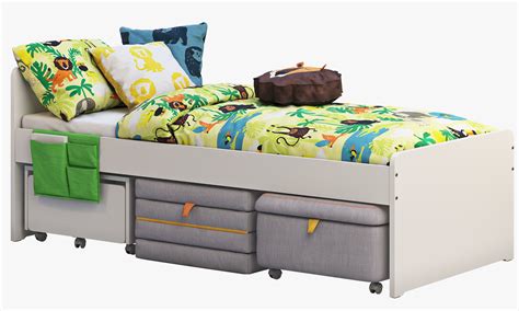 Slakt bed 2 options Ikea 3D model | CGTrader