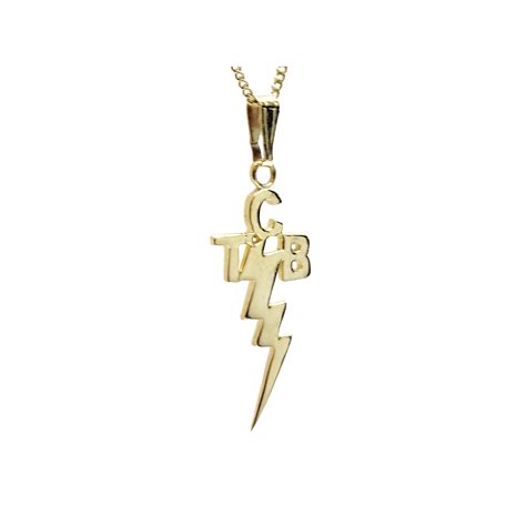 Elvis Jewellery - ‘TCB’ Pendant – 9 Karat Gold – Small